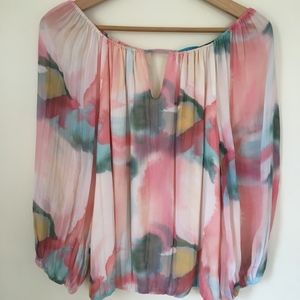 Alice + Olivia Watercolor Blouse - XS